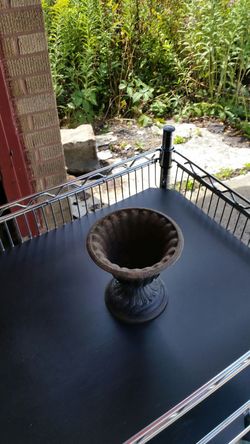 castiron plant pot