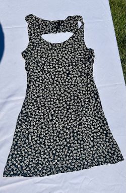 Black mini dress