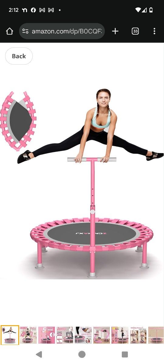 Trampoline With Handle