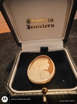 Stunning Vintage Cameo 14k