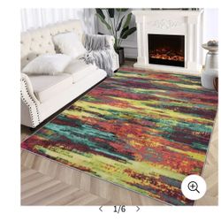 Washable Rug 8x10 Non Slip Non Shedding  Machine Washable Indoor Carpet for Bedroom Living Room,  Open box never used. 