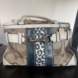 Coach Purse - “Hampton” Style With Leopard