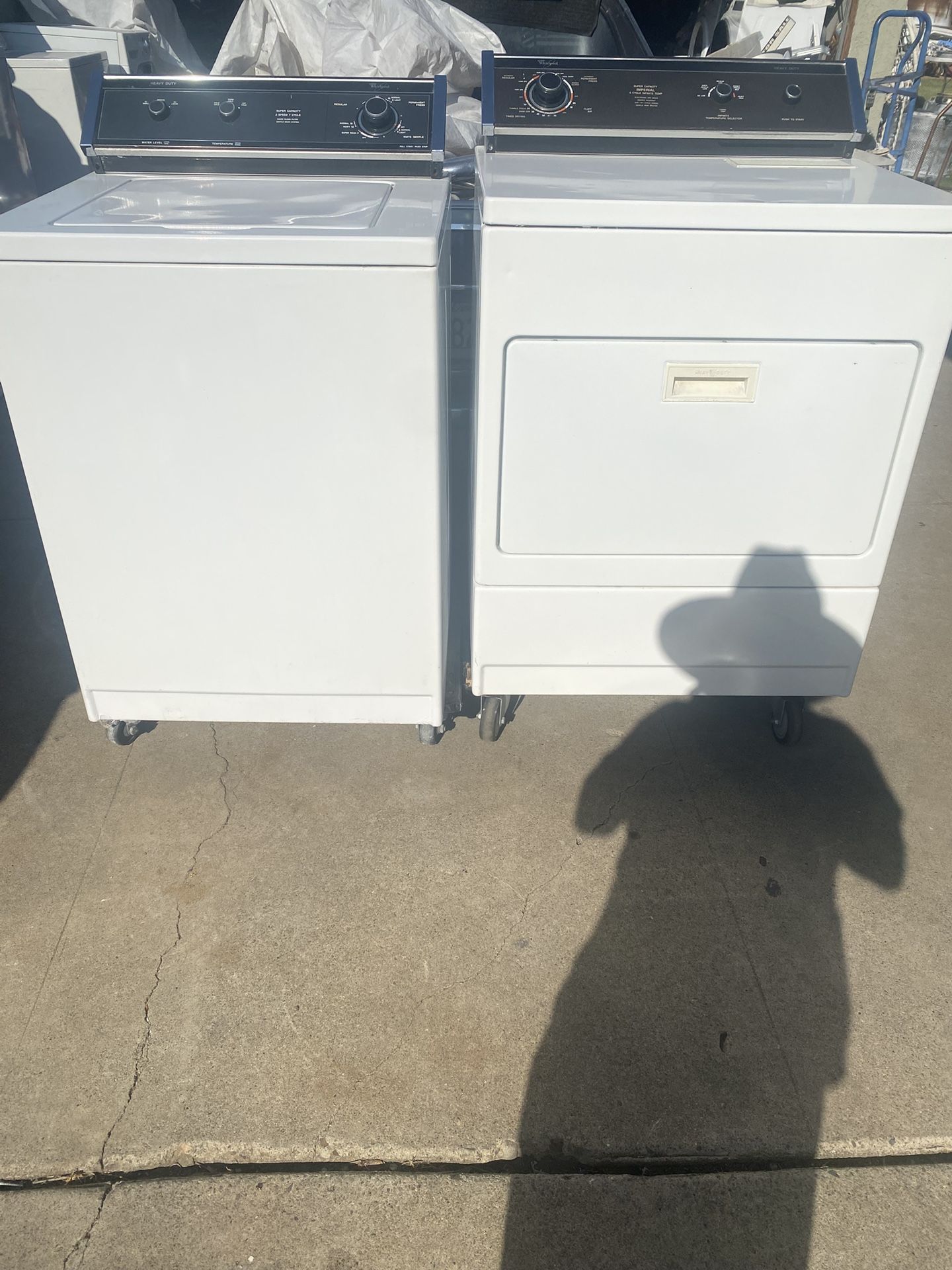 Whirlpool washer and gas dryer