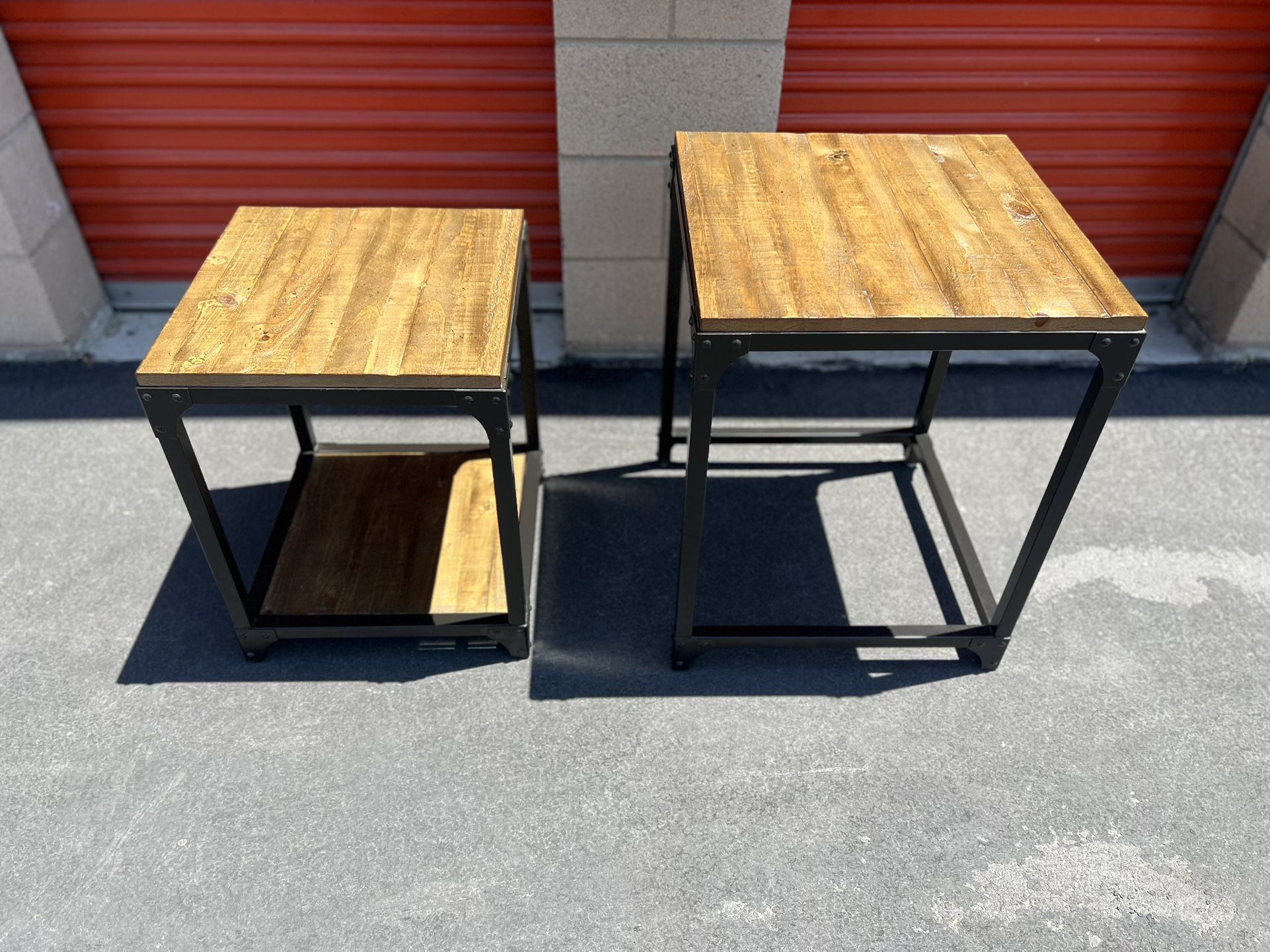 Solid Wood Top Nightstands / End Tables / Side Tables