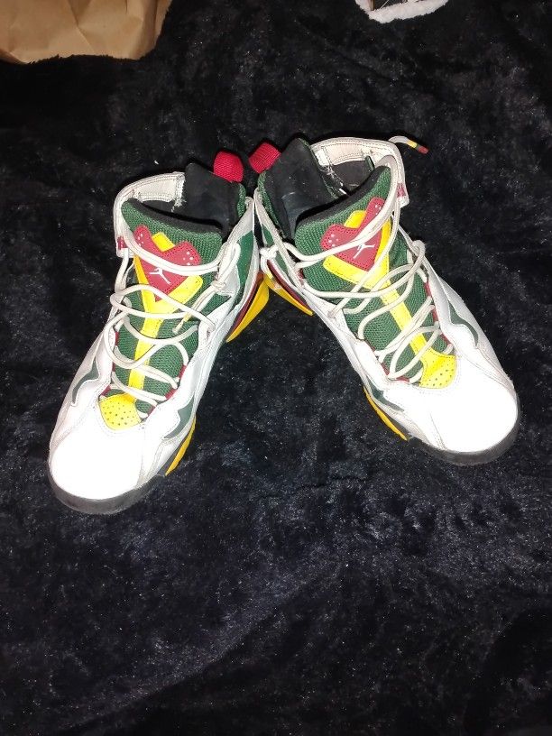 Retro Jordan's...Red Green Yellow Size 8