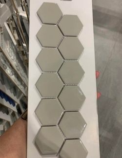 Designer Gray hex tile