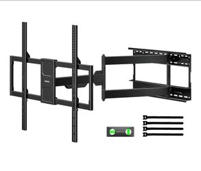 40” Long Arm TV Wall Mount for 50-100 inch TVs up to 176 lbs, 4X Load Tested, ±90° Swivel&+5°/-15° Tilt&±5° Leveling, Max VESA 800x600, Preassembled, 