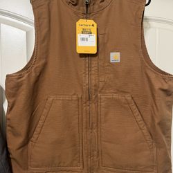 Carhartt Washed Duck Sherpa Lined Vest