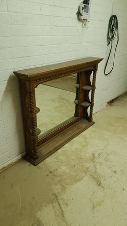 Antique display mirror