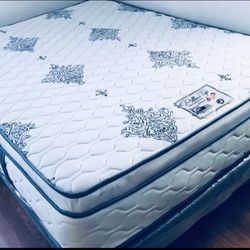 QUEEN SIZE MATTRESS PILLOW TOP 12” THICK BRAND NEW WE FINANCE DELIVERY 🚚 DELIVERY 