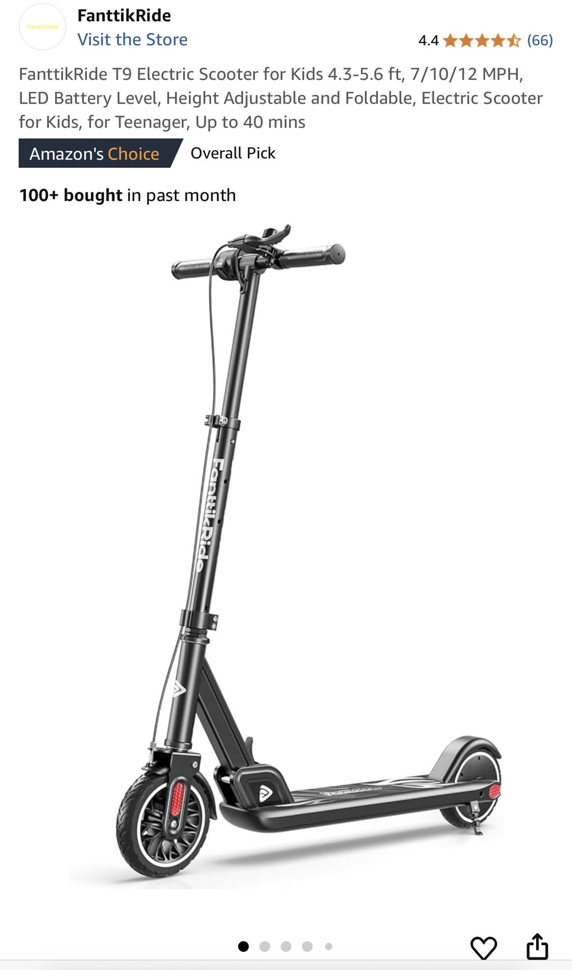 FanttikRide Electric Scooter for Kids
