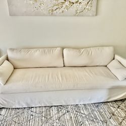 Better Homes & Gardens Waylen Slipcover Sofa, Cream, by Dave & Jenny Marrs