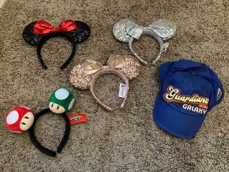 Disney parks ears-$25 each or all for $120. Higley and ray.