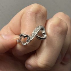 Sterling Silver Infinity Heart Ring