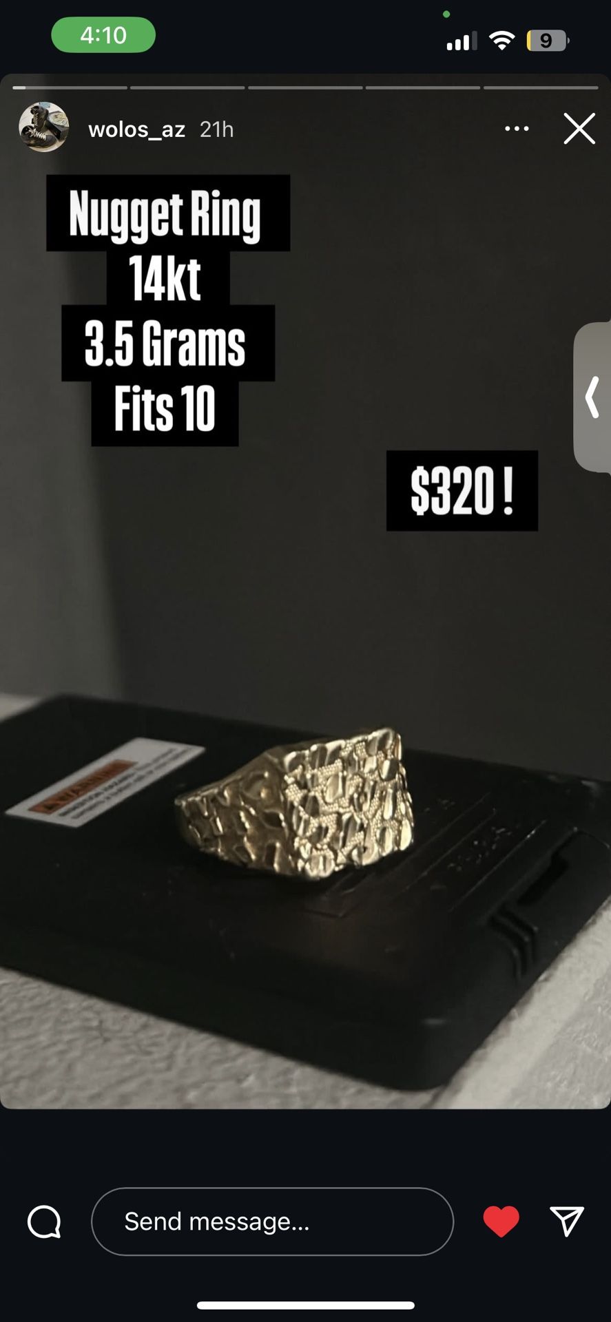 Gold Nugget Ring