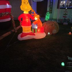 6ft Grinch Inflatable 