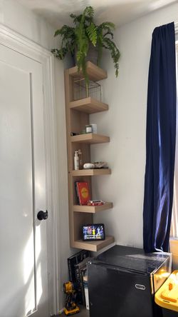Six shelf wall hanging units