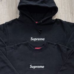 Supreme 1999 Black Box Logo Crewneck & Hoodie