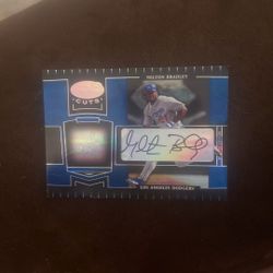 Milton Bradley Autographed Card