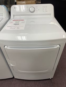 LG White Electric Dryer