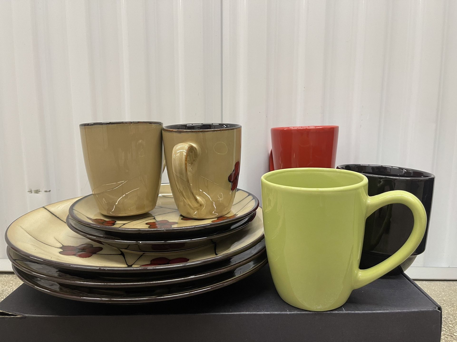 Lot Of Plates And Cups