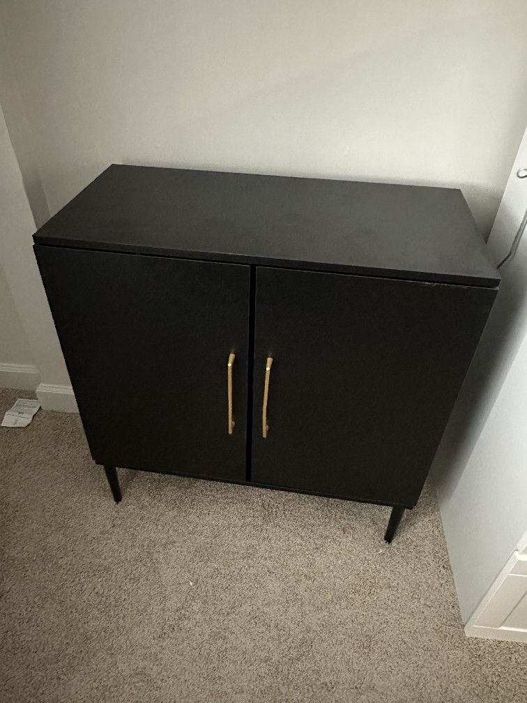 Zelle Or Cash Only: Free Standing Cabinet Black