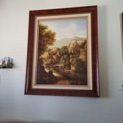 Large pictures and canvases for sale.All of them have glass in front perfect carved.Picture frames the first one's a canvas , very old , the largest t