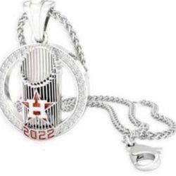 2022Houston Astros World Series MLB Silver / Color necklace Alloy mixed-metal charm necklace pendant