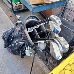 Miscellaneous golf clubs iron wood hybrid bag