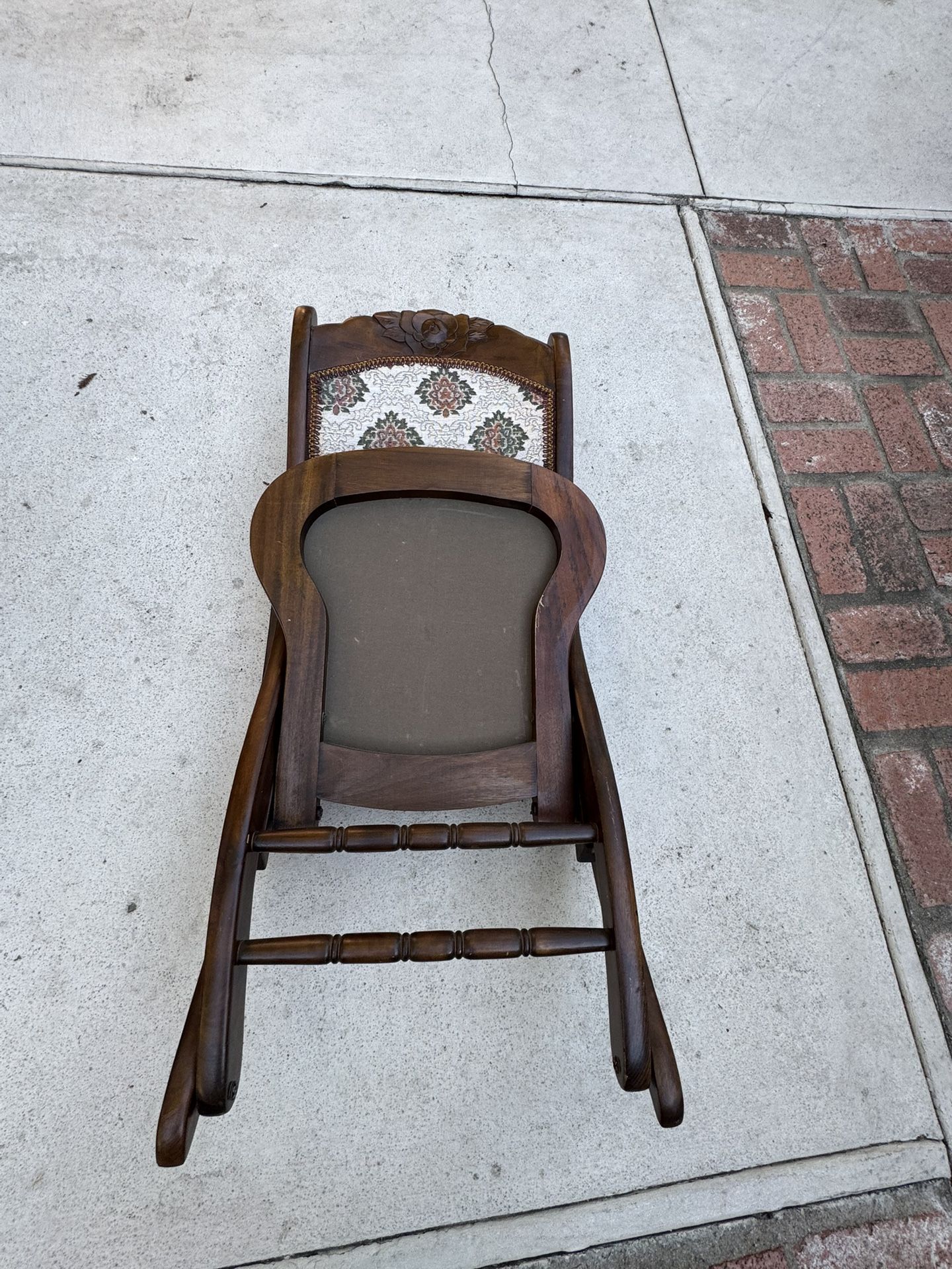 Antique wooden rocker