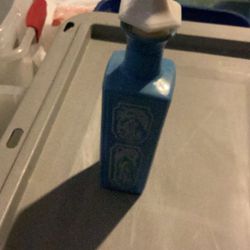 2 Collectible Blue Glass Bottle