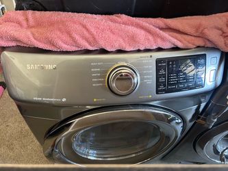 Samsung Electric Front Load Steam Dryer and Washer