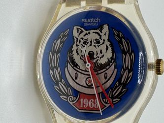Vintage 1988 Swatch Laika Space Dog GK101 Swiss Made Rare Collectible Watch