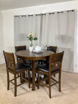 High Multi-Function Dining Table & 4 Chairs