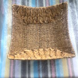 12x12” Rattan Square Basket - Compare @$20