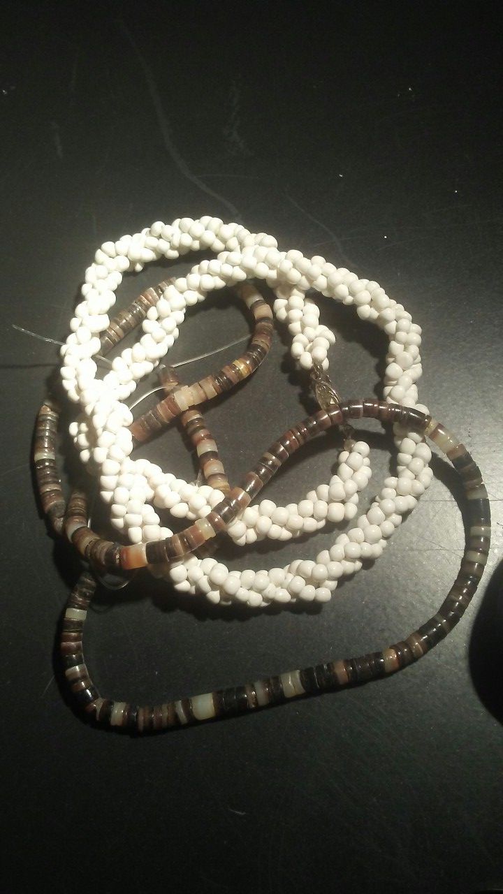 Shell beads 2 strands
