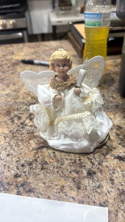 Porcelain Angel tree topper