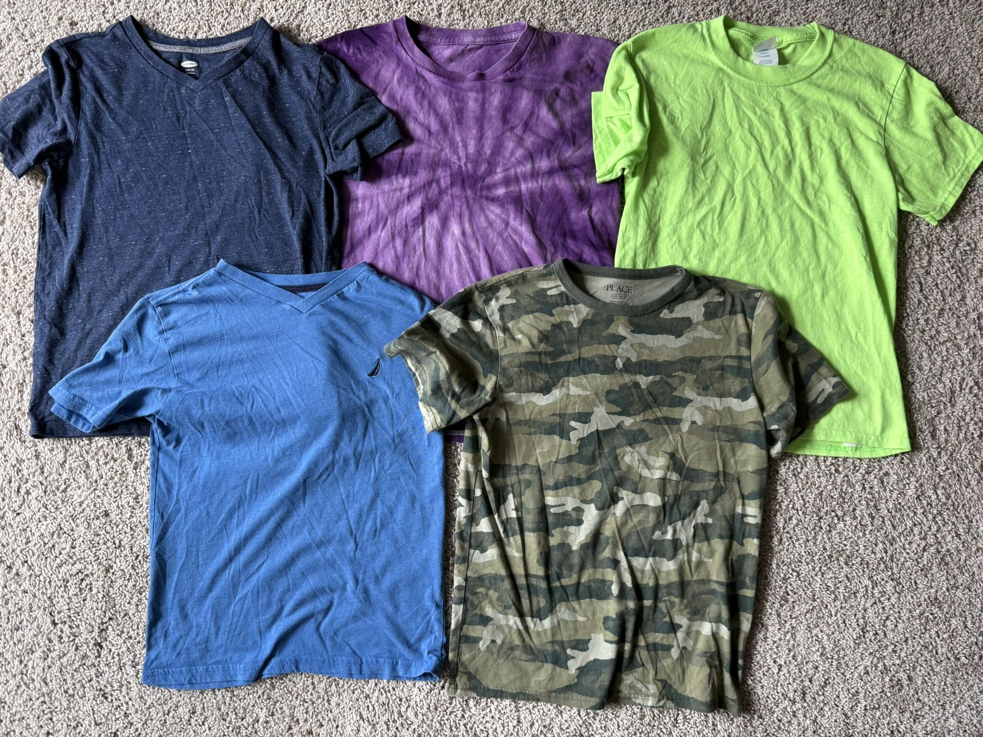 5 Boys T-shirts - Size 10/12