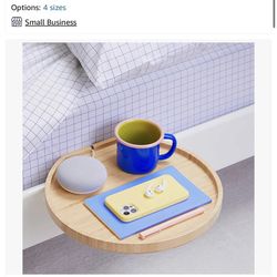 BedShelfie Circle Wood The Original Bedside Shelf