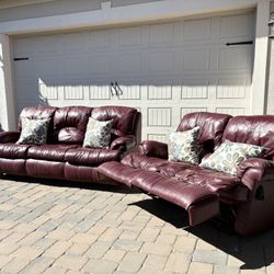 Comfy+ Stylish Leather Reclining  Sofas 