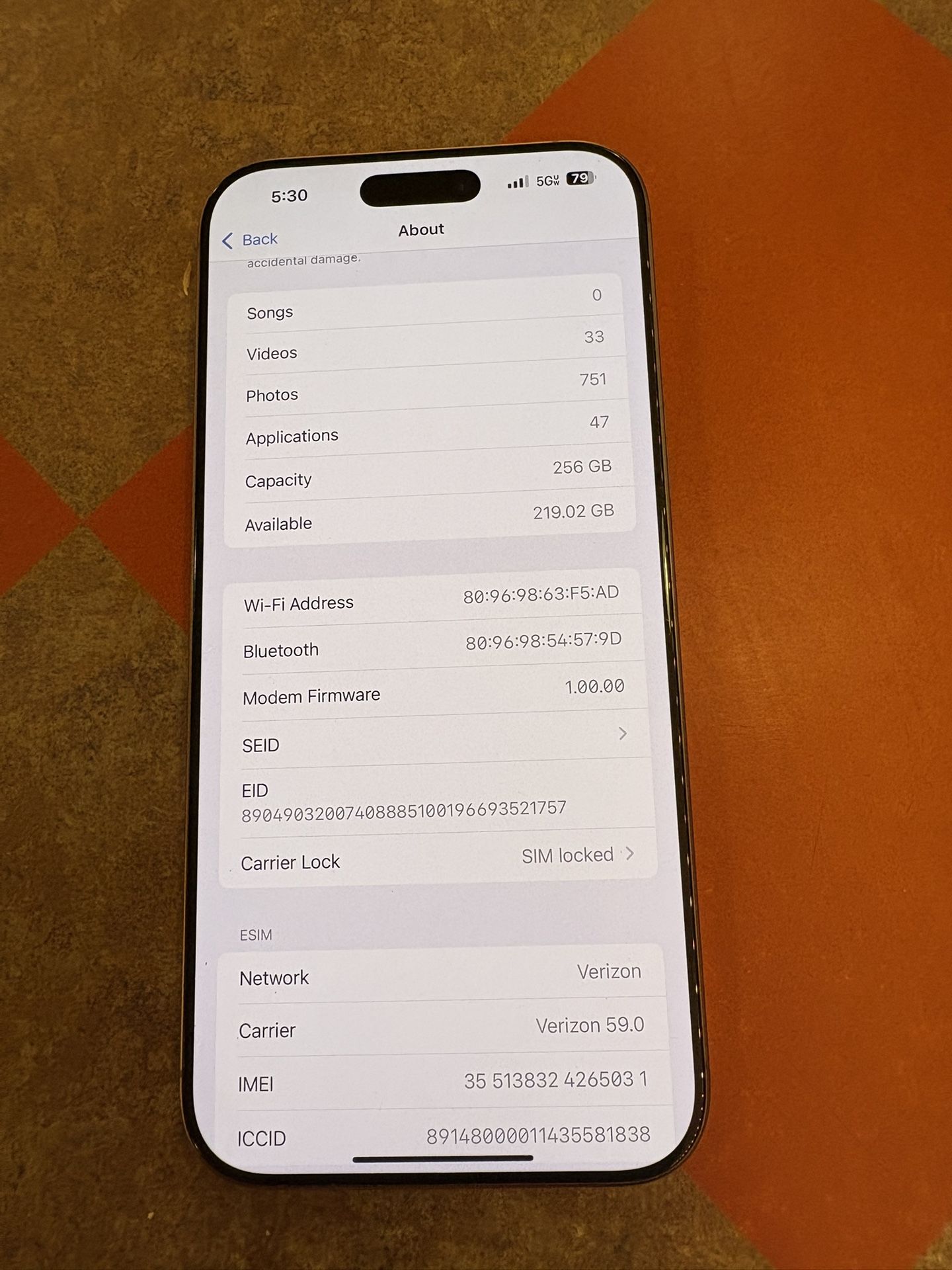 Verizon iPhone 16 Pro Max $800 FIRM!