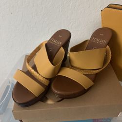 Shoes only used one time. 9w and matching purse never used brand new.