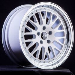 JNC001 White Machined Lip Wheels - 15"-18"
