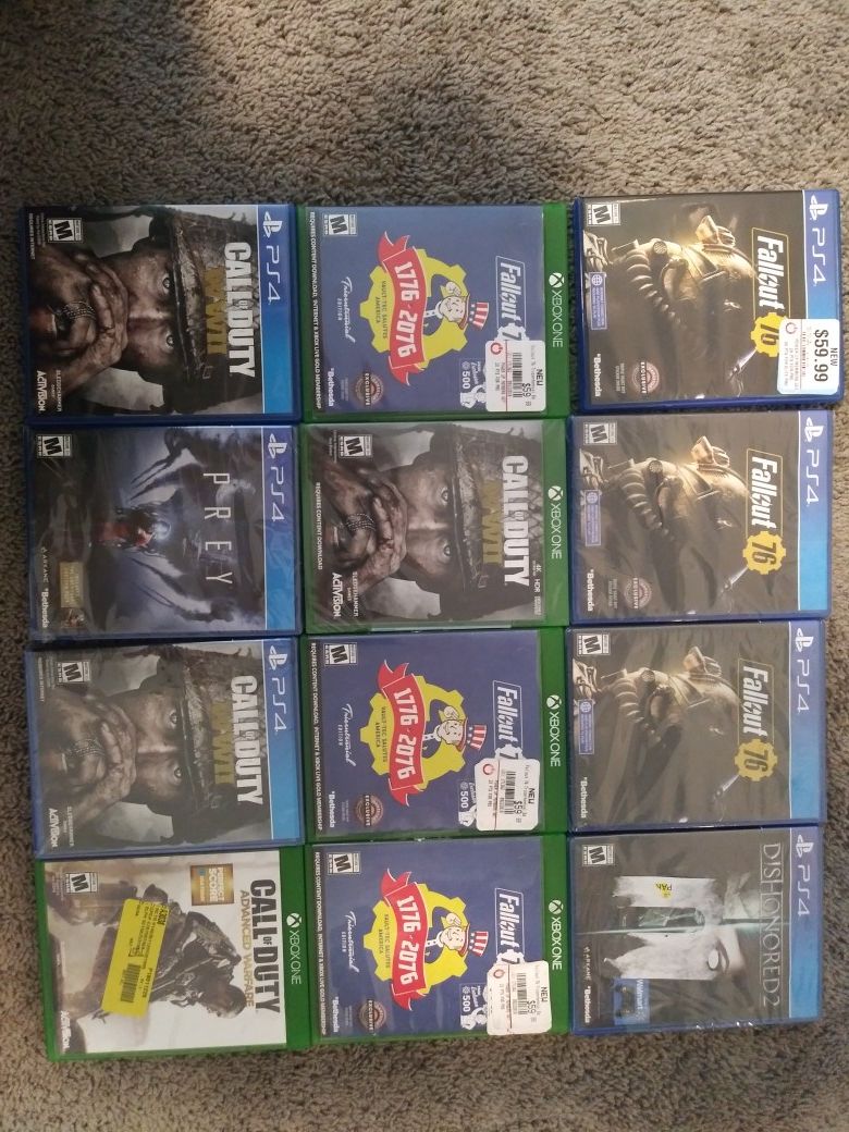 Ps4 and Xbox One Games