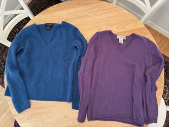 Cashmere and Merino Wool Sweaters (women’s small)