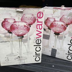 Purple Candle Holder Centerpiece