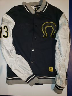 Underarmour UA size L mens baseball style bomber jacket warm