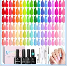 Beetles Summer Gel Polish Set - 36 Colors Neon Pastel