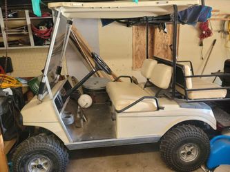 1996 Club Car Gas Golf Cart with Rear Seat