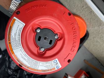 Red Drain Cleaning Drum Auger Head